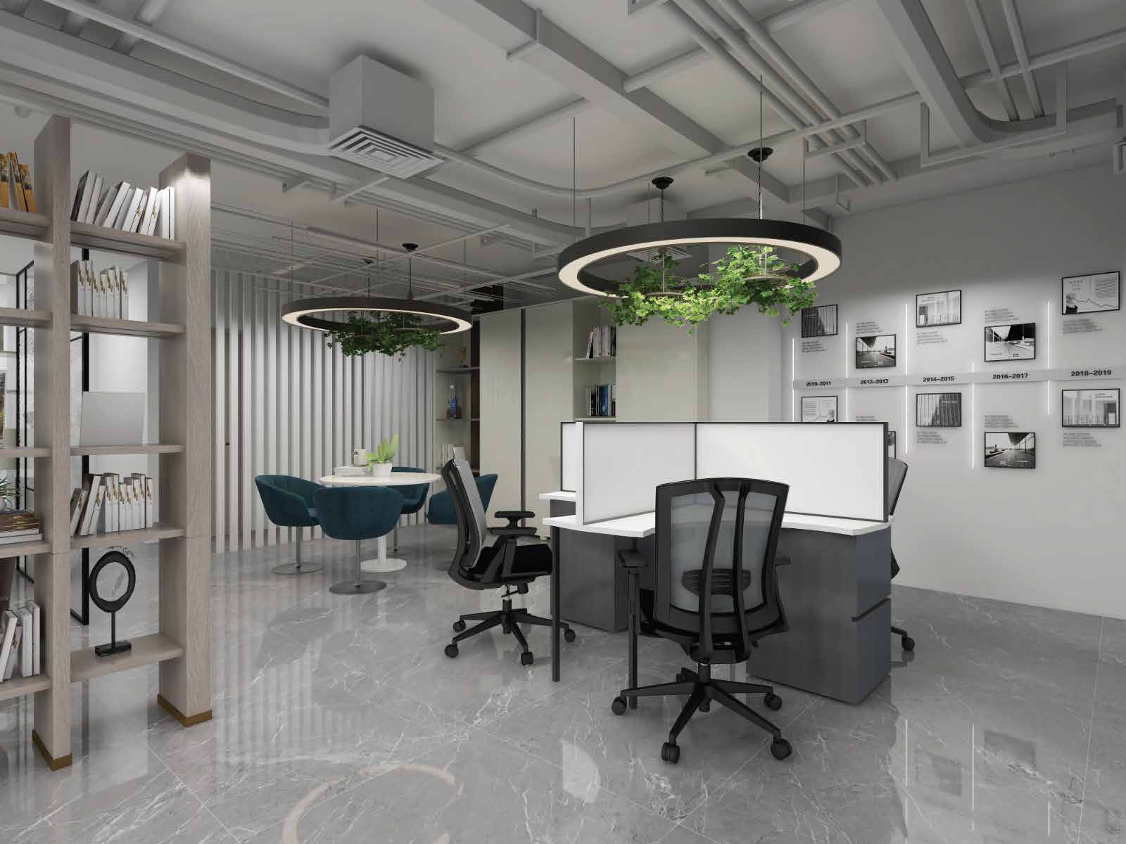 Modern collaborative corporate workspace