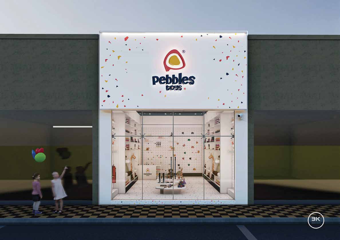 Pebbles Toys facade render